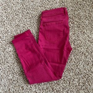 Pink Liverpool cropped jeans
